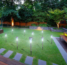 Load image into Gallery viewer, 24 Pack Outdoor Stainless Steel Solar Power Lawn Garden Landscape Path LED Light
