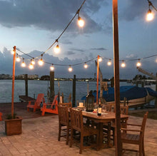 Load image into Gallery viewer, 27F Solar Powered String Lights Waterproof LED Hanging Edison Bulb Lights with 12 Bulbs
