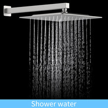 Load image into Gallery viewer, Shower System Shower Faucet Combo Set Wall Mounted with 12&quot; Rainfall Shower Head and handheld shower faucet, Brushed Nickel Finish with Brass Valve Rough-In
