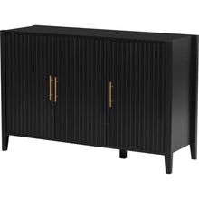 Load image into Gallery viewer, Featured Three-door Storage Cabinet with Metal Handles, Suitable for Corridors, Entrances, Living rooms, and Bedrooms
