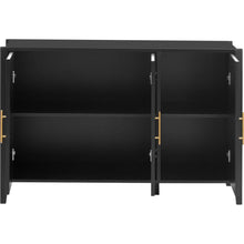 Load image into Gallery viewer, Featured Three-door Storage Cabinet with Metal Handles, Suitable for Corridors, Entrances, Living rooms, and Bedrooms
