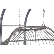Load image into Gallery viewer, 2 Person Outdoor Rattan Hanging Chair Patio Wicker Egg Chair
