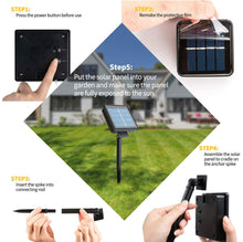 Load image into Gallery viewer, 2PK Solar String Lights Outdoor Copper Wire, Waterproof Solar Fairy Lights with 8 Lighting Modes
