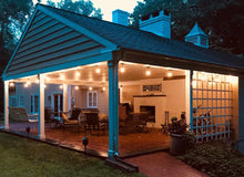 Load image into Gallery viewer, 24Ft Plug-In LED Outdoor String Lights Waterproof- Hanging, Dimmable 2W Vintage Edison Bulbs
