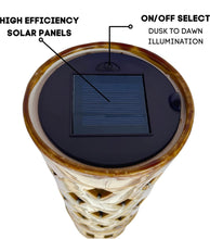 Load image into Gallery viewer, Energizer LED Ceramic Solar Tiki Torch Lights Dancing Lights Outdoor Waterproof 2 Pack
