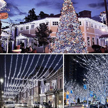 Load image into Gallery viewer, 165Ft Solar String Lights White Wire Outdoor,500 LED Christmas Lights with 8 Modes and Timer, Remote Control
