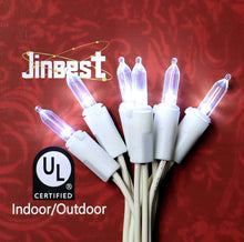 Load image into Gallery viewer, 150 LED Christmas Lights, 50 FT Green/White Wire
