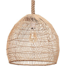 Load image into Gallery viewer, WalmHomie Hand Woven Pendant Light Rattan Lamp Shade,Rope Lamp
