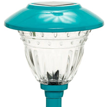 Load image into Gallery viewer, 10 Pack Solar Pathway LED Lights Outdoor-Stainless Steel ( Turquoise )
