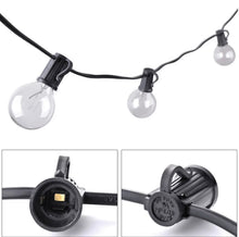 Load image into Gallery viewer, 25 Ft Plug-In Outdoor String Light G40 Globe Patio Lights with 26 Edison Glass Bulbs Hanging Light
