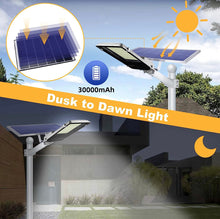 Load image into Gallery viewer, 1000W Commercial Solar Street Light Outdoor 100000 Lumens Dusk to Dawn Solar with Remote Control
