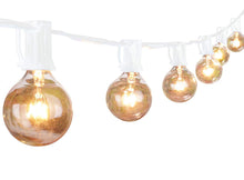 Load image into Gallery viewer, 25 Ft Plug-In Outdoor String Light G40 Globe Patio Lights with 26 Edison Glass Bulbs Hanging Light
