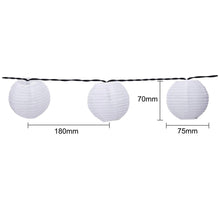 Carregar imagem no visualizador da galeria, 27Ft Solar Lamp Lantern Led Solar Garden Light Garland -10 Bulbs
