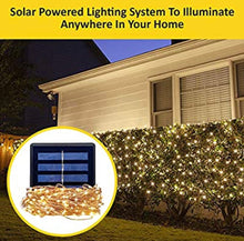 Load image into Gallery viewer, 2PK Solar String Lights Outdoor Copper Wire, Waterproof Solar Fairy Lights with 8 Lighting Modes
