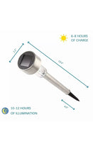 Load image into Gallery viewer, 24 Pack Outdoor Stainless Steel Solar Power Lawn Garden Landscape Path LED Light
