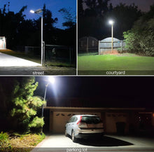 Load image into Gallery viewer, 1200W Commercial Solar Street Light , 100000LM Parking Lot Light Dusk to Dawn With Remote
