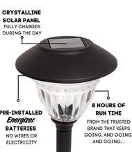 Cargar imagen en el visor de la galería, Energizer 10 Pack Solar LED Pathway Lights Outdoor-Stainless Steel
