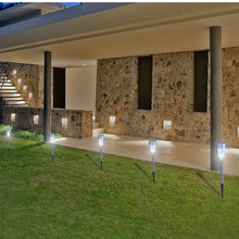 Load image into Gallery viewer, 24 Pack Outdoor Stainless Steel Solar Power Lawn Garden Landscape Path LED Light
