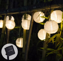 Carregar imagem no visualizador da galeria, 27Ft Solar Lamp Lantern Led Solar Garden Light Garland -10 Bulbs
