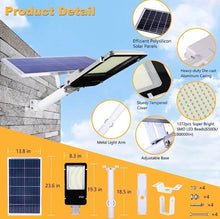 Load image into Gallery viewer, 1000W Commercial Solar Street Light Outdoor 100000 Lumens Dusk to Dawn Solar with Remote Control
