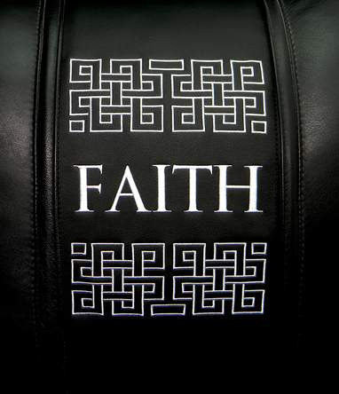 Faith Deco Horizontal Silver Logo Panel