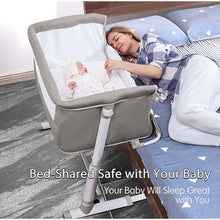 Carregar imagem no visualizador da galeria, Comfy Mattress Adjustable Bedside Crib
