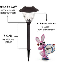Cargar imagen en el visor de la galería, Energizer 10 Pack Solar LED Pathway Lights Outdoor-Stainless Steel
