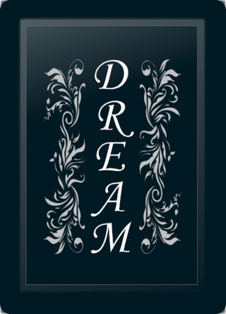 Dream Floral Vertical Silver Logo Panel