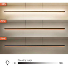 Load image into Gallery viewer, Zicbol Kitchen Island Pendant Lighting 40.94 Inch Linear Light Fixture Chandelier 16W 3000K Warm Light Dimmable LED Hanging Light Fixture for Dining Room, Kitchen, Breakfast Bar, Living Room Black

