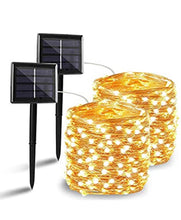 Load image into Gallery viewer, 2PK Solar String Lights Outdoor Copper Wire, Waterproof Solar Fairy Lights with 8 Lighting Modes
