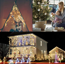 Load image into Gallery viewer, 2PK Solar String Lights Outdoor Copper Wire, Waterproof Solar Fairy Lights with 8 Lighting Modes
