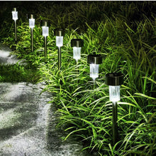 Load image into Gallery viewer, 24 Pack Outdoor Stainless Steel Solar Power Lawn Garden Landscape Path LED Light
