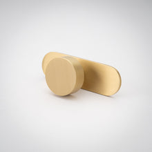 Load image into Gallery viewer, Inspire Hardware knob Satin Brass (matte lacquer) / 3.5&quot; (Base) Orbital Knob, Solid Brass Knobs
