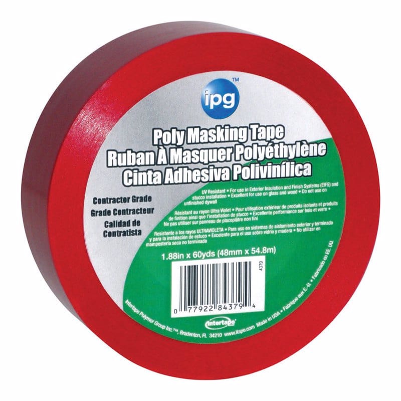IPG Tape IPG Stucco 1.88 in. W X 60 yd L Red Masking Tape 077922843794