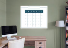 Load image into Gallery viewer, Calendars: Touch of Blue Modern One Month Calendar Dry Erase - Removable Adhesive Decal
