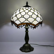 Cargar imagen en el visor de la galería, Jewel Roman Tiffany Lamp Antique | Glass Tabletop

