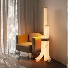 Cargar imagen en el visor de la galería, Kanon Alabaster Floor Lamp
