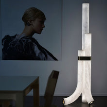 Cargar imagen en el visor de la galería, Kanon Alabaster Floor Lamp
