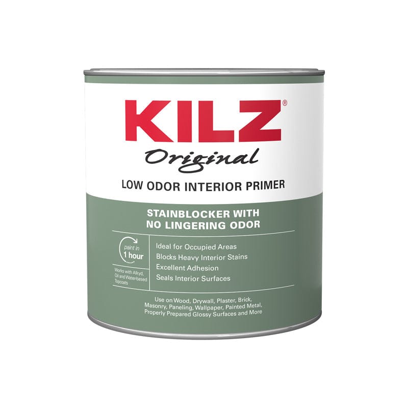 Kilz Primer KILZ Original White Flat Oil-Based Alkyd Oil Primer 1 qt 051652100426