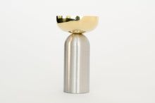 Load image into Gallery viewer, Brass and Nickel &quot;Pedestal Bowl&quot; Round Wall Hook
