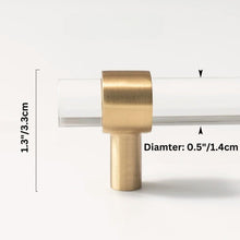 Load image into Gallery viewer, Kuit Transparent Knob &amp; Pull Bar
