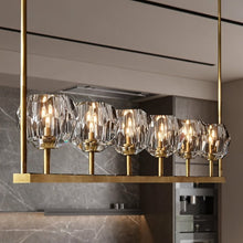 Carregar imagem no visualizador da galeria, Kurst 5 Linear Glass Chandelier
