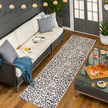 Load image into Gallery viewer, Alderbury White Leopard Print Rug
