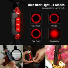 Carregar imagem no visualizador da galeria, LED Bike Light Set with USB Rechargeable Headlight and Taillight
