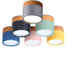Carregar imagem no visualizador da galeria, LED Downlight Dimmable – Nordic Wood Modern Ceiling Light Spotlight
