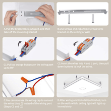 Cargar imagen en el visor de la galería, Modern and Energy-Efficient 11 Inch Square LED Flush Mount Ceiling Lights - 18W, 1800LM, 5000K, and AC100-277V for Bright and Versatile Lighting
