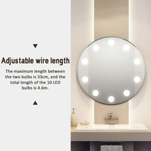 Load image into Gallery viewer, LED Mirror Light Bulbs with USB Touch Switch for Vanity &amp; Dressing Table
