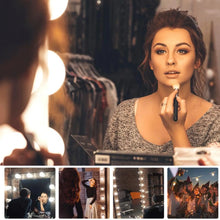 Load image into Gallery viewer, LED Mirror Light Bulbs with USB Touch Switch for Vanity &amp; Dressing Table
