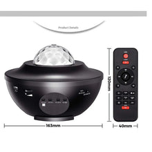 Carregar imagem no visualizador da galeria, LED Star Projector Night Light with USB Control and Music Player
