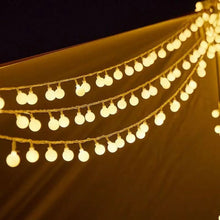 Carregar imagem no visualizador da galeria, LED String Lights for Outdoor Camping Ambience and Cozy Atmosphere
